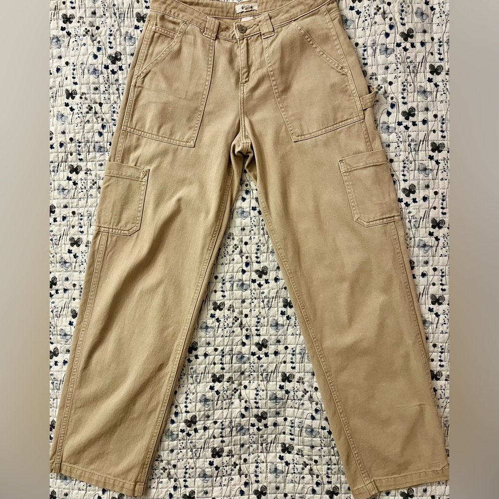 Garage Tan Denim Cargo Pants - Size 3 (Women's)